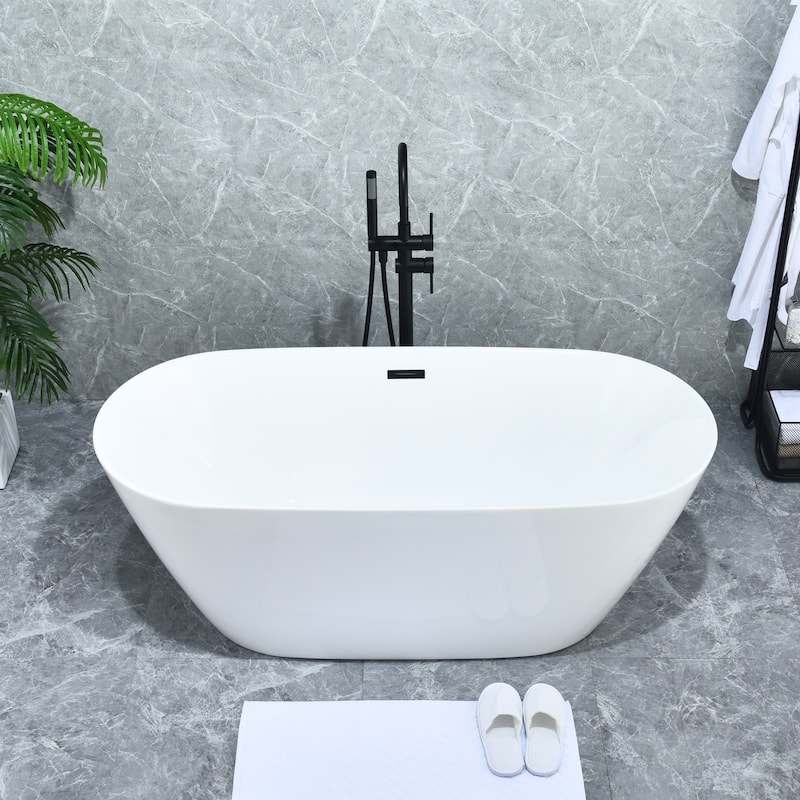 Altair Assens Double Lever Handle Freestanding Floor Mounted Tub Filler with Handshower