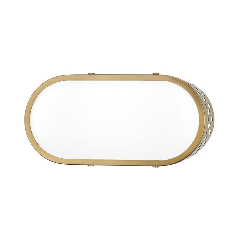 Mitzi by Hudson Valley Phoebe 1-light Aged Brass Wall Sconce, Opal Matte Glass
