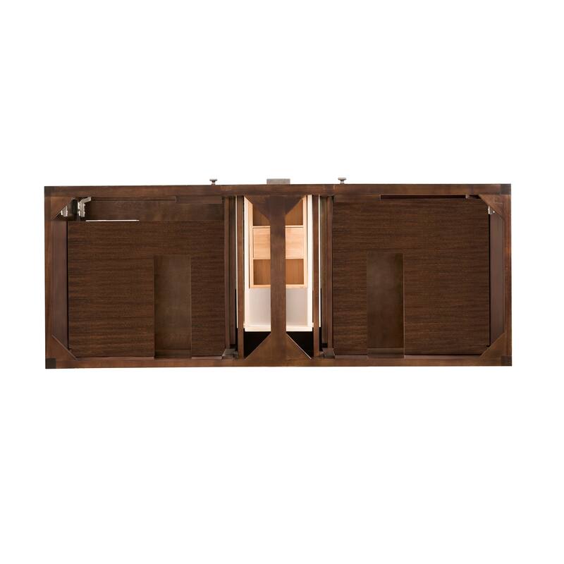 James Martin Vanities Addison 60" Double Vanity, Mid Century Acacia