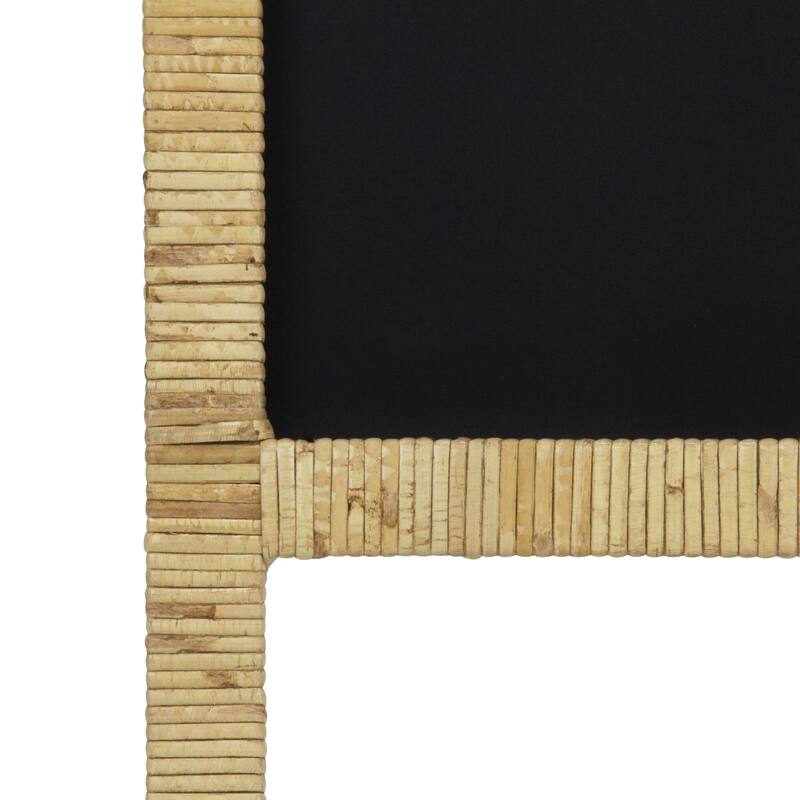 Roussilon Curved Rattan Wrapped Standing Chalkboard