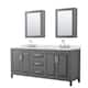 Option Dark Gray / Giotto Quartz Top / Polished Chrome