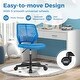 preview thumbnail 24 of 41, Height-adjustable Ergonomic Kids Desk Chair with Universal Casters-Blue