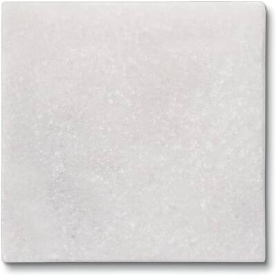 4 Pack Authentic Natural Marble Stone Cork Backed Coasters 4" x 4" x 0.43" Square Manufactured in The USA
