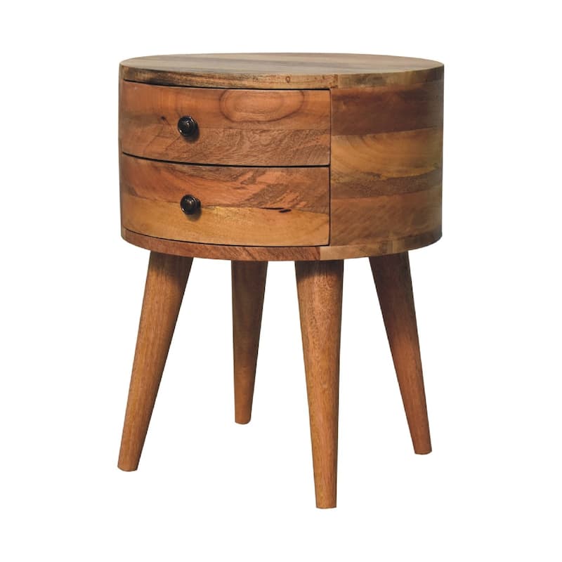 Nightstand with Storage Drawer & Solid Wood Tabletop,For Bedroom, Living Room
