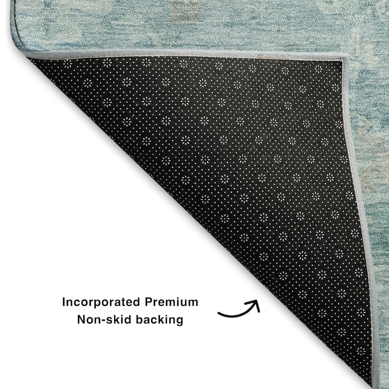 Premium Washable Super Soft Vintage Traditional Mayfield Rug