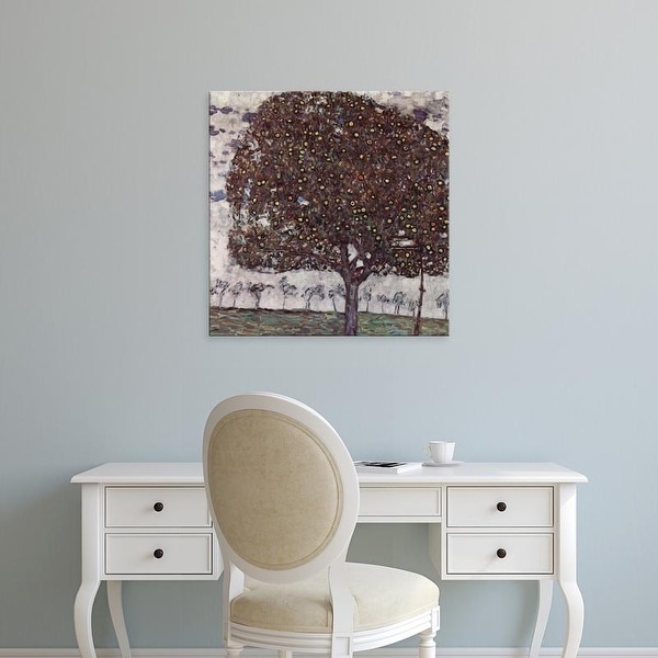 Easy Art Prints Gustav Klimt's 'The Apple Tree' Premium Canvas Art