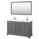 Option Dark Gray / White Quartz Top / Polished Chrome