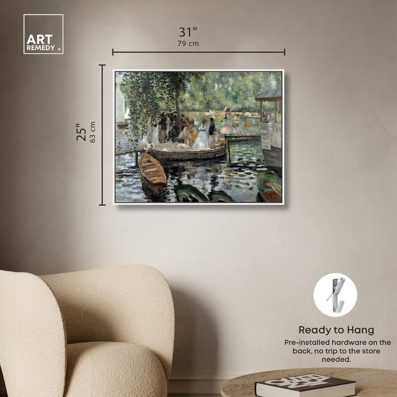 La Grenouillere 1869 Canvas by Art Remedy