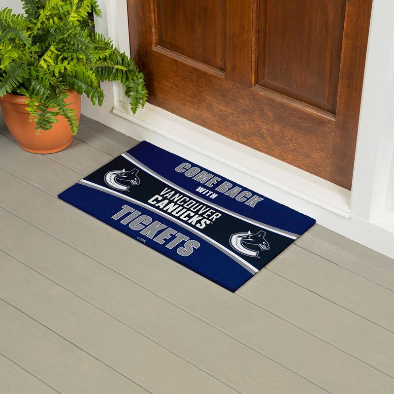 Toronto Maple Leafs 28 in. x 16 in. PVC "Come Back With Tickets" Trapper Door Mat