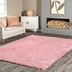 preview thumbnail 28 of 41, Nuloom Gynel Contemporary Shag Area Rug 3' 3" x 5' - Baby Pink