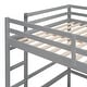 preview thumbnail 28 of 64, Loft Bed with Desk and Writing Board, Wooden Loft Bed with Nightstand
