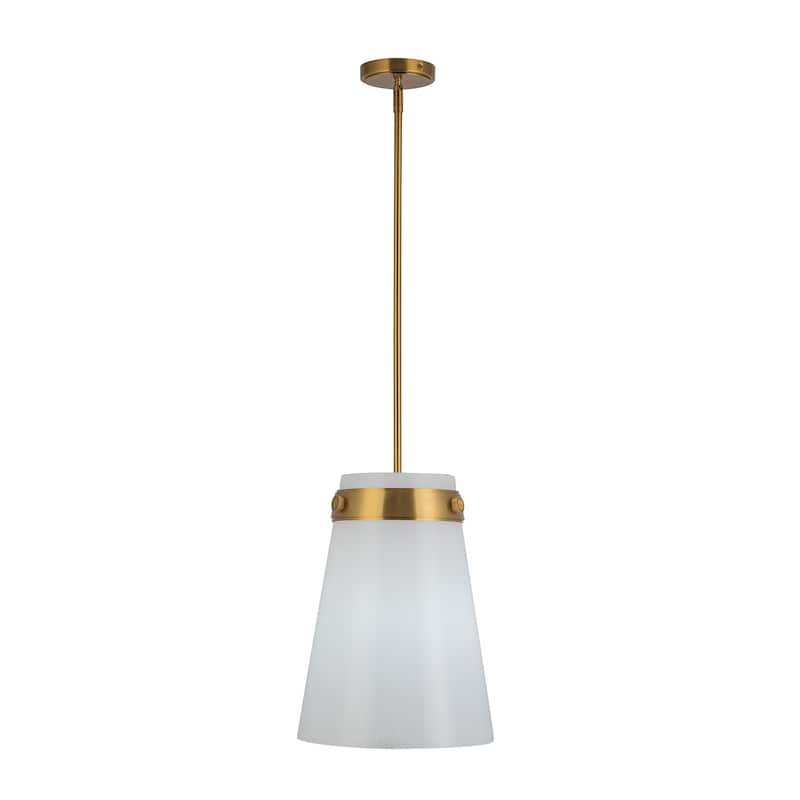 Artcraft Dahlia 1-Light Pendant - 12" Dia.