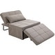 preview thumbnail 8 of 12, HOMCOM 4-in-1 Table/Sofa/Chair/Bed with 5-Level Adjustable Backrest, Footstool for Living Room or Bedroom