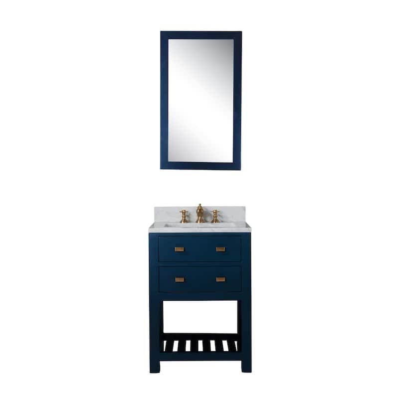 Monarch Blue 24-inch Single Sink Bathroom Vanity From The Madalyn Collection