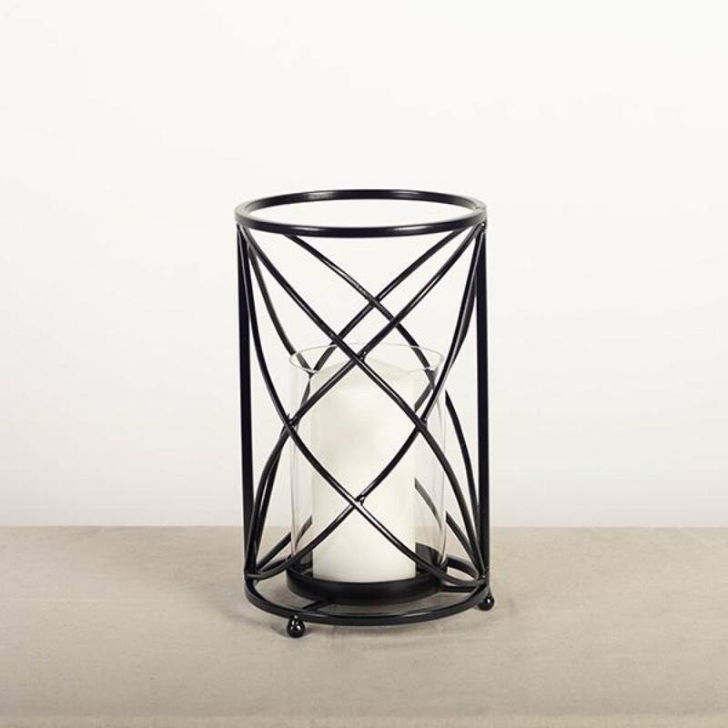 Black Metal Table Top Candle Holder