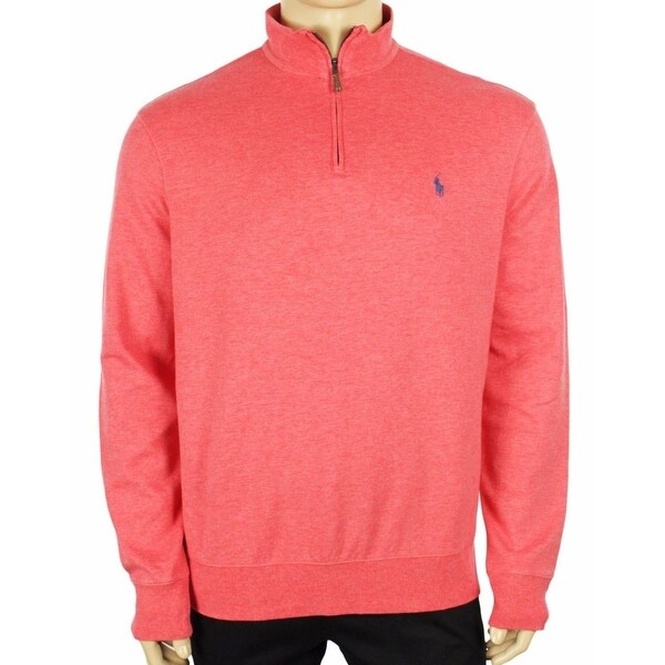 pink quarter zip sweater