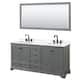 Option Dark Gray, Black Trim, Giotto Quartz Top