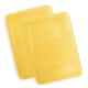Clara Clark Ultra Soft Plush Bathroom Rug - Non-Slip, Velvet, Memory Foam Bath Mat - Set of 2 - Set of 2 17x24 - Custard Mallow Yellow