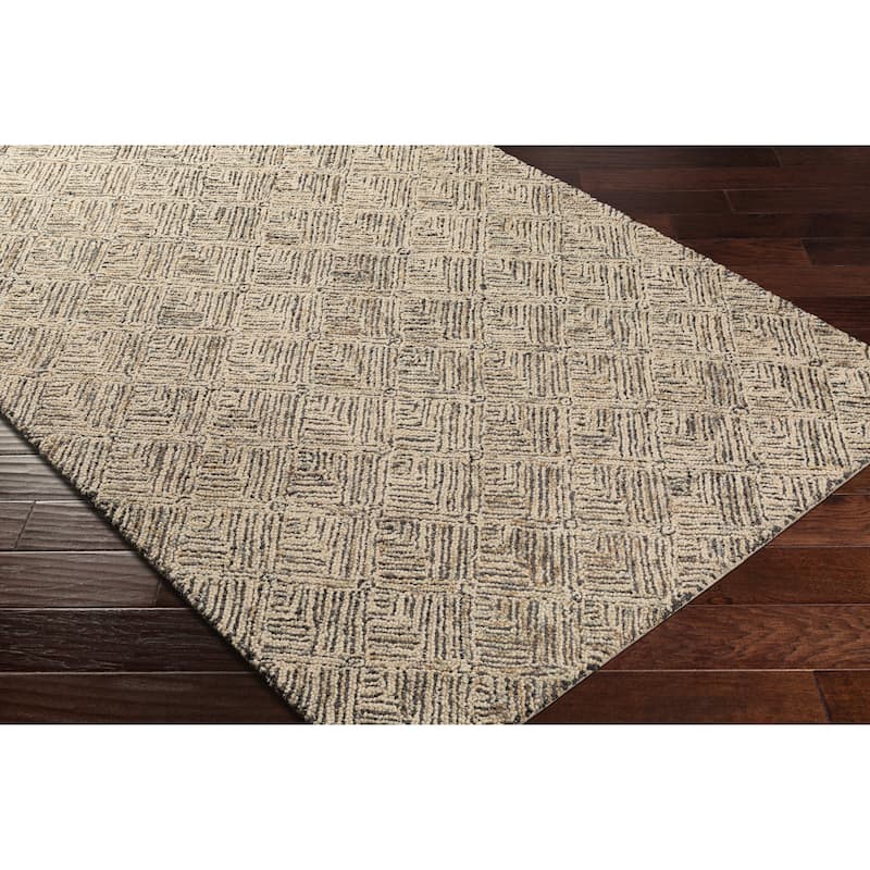 Puvah Bohemian Handmade Wool Area Rug