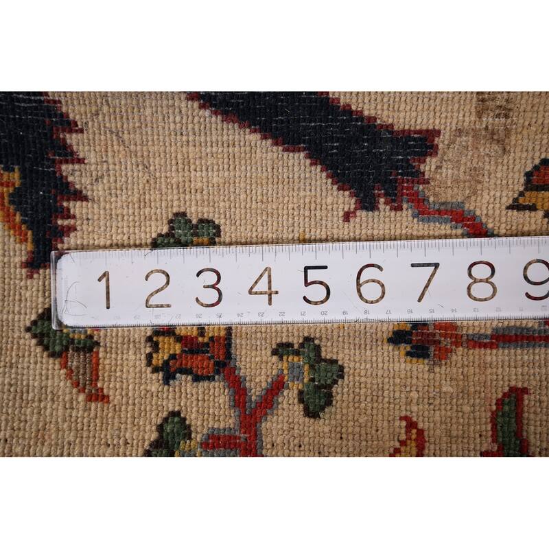 Animals Design Ziegler Oriental Accent Rug Hand-Knotted Wool Carpet - 2'0" x 2'10"