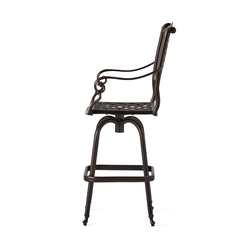 Metal Frame Barstool with Footrest
