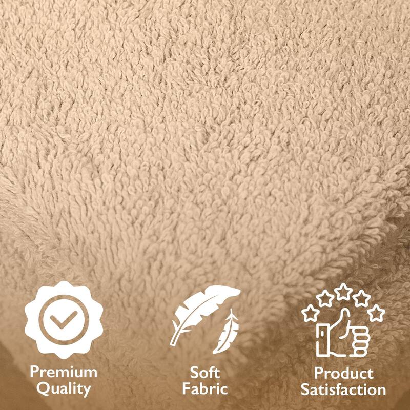 4 Piece Premium Cotton Bath Towels Set 27x54" Soft Absorbent