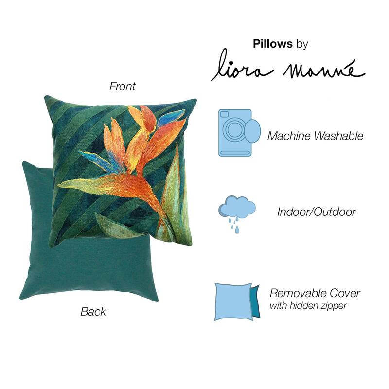 Liora Manne Visions IV Exotic Bloom Indoor/Outdoor Pillow