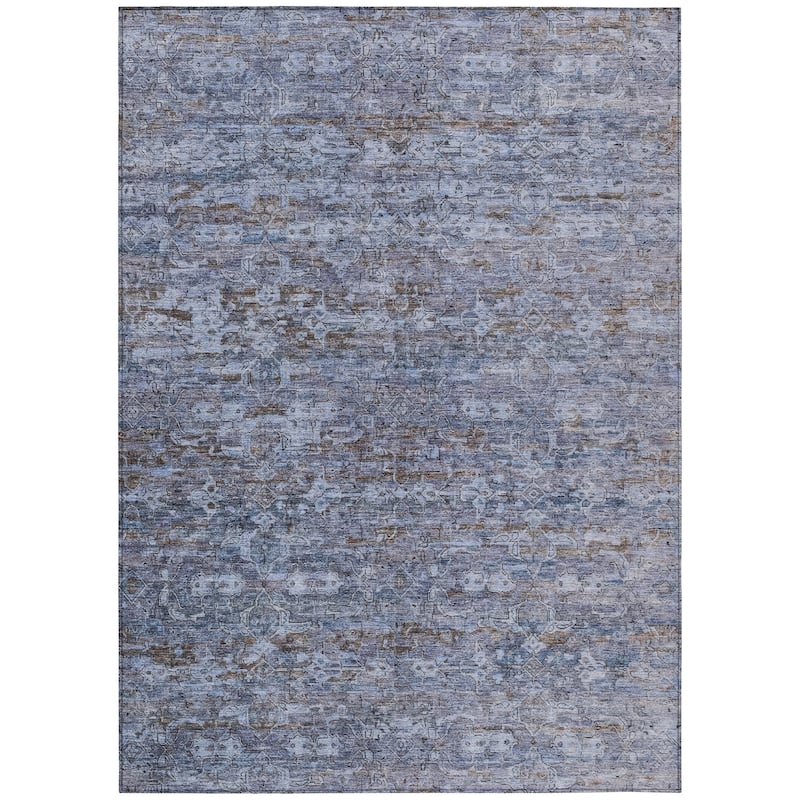 Machine Washable Indoor/ Outdoor Traditional Harmony Chantille Rug