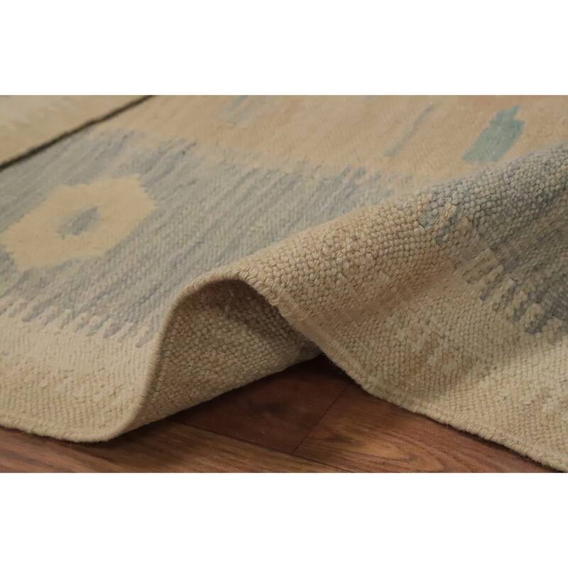 Hand Woven Oriental 100% Wool Carpet Southwestern Tribal Brown Kilim Area Rug - 5' 8'' X 3' 10''
