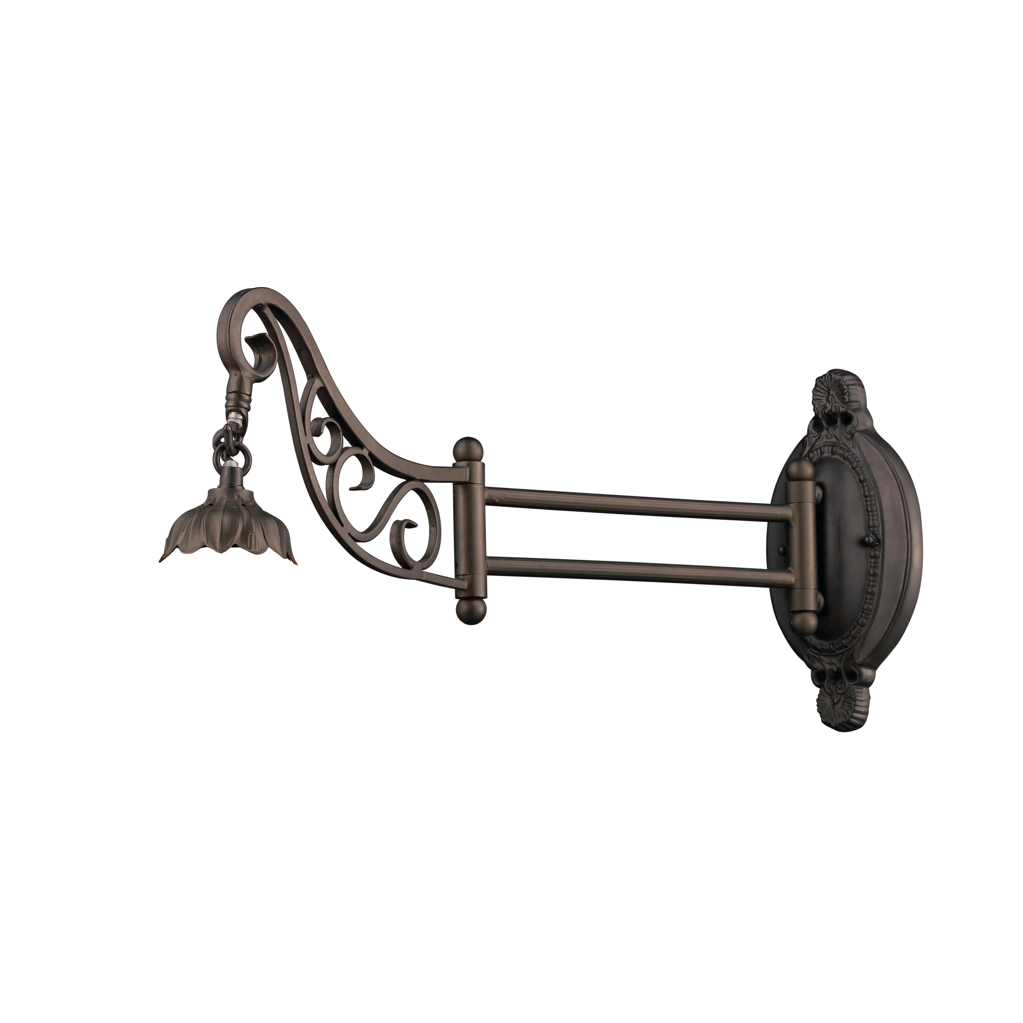 Mix-N-Match 11'' High 1-Light Sconce (No Shade) - Tiffany Bronze - 11 inch Tall