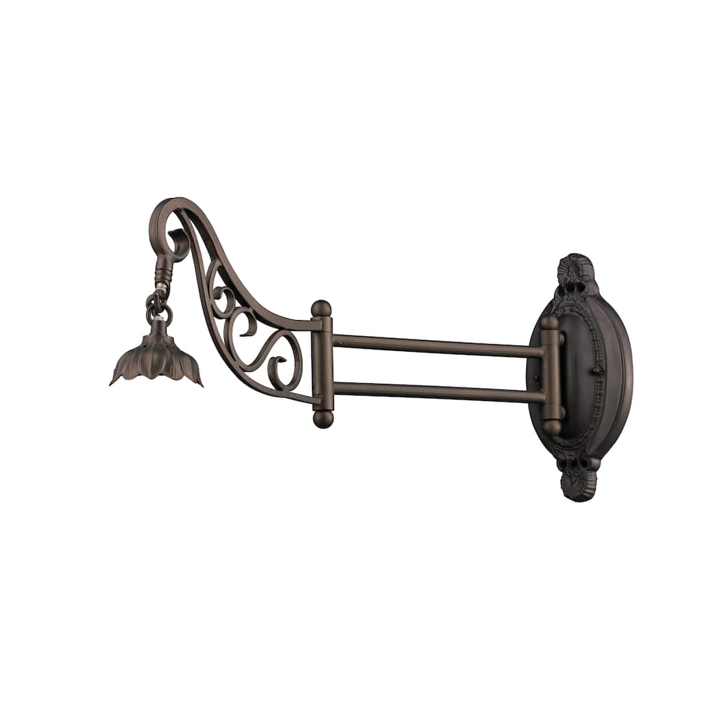 Mix-N-Match 11'' High 1-Light Sconce (No Shade) - Tiffany Bronze - 11 inch Tall