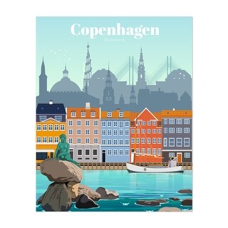 Copenhagen Denmark Visit Copenhagen Illustrations Art Print/Poster ...