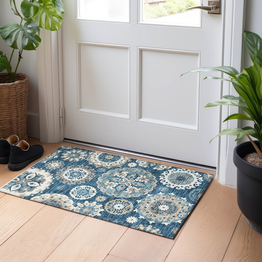 Premium Washable Super Soft Boho Suzani Mayfield Rug