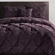 preview thumbnail 24 of 34, VCNY Home Carmen 3-Piece Pintuck Duvet Cover Set Brown - King