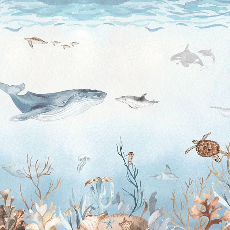 Tempaper Ocean Bliss Peel and Stick Wall Mural - 8' x 13'