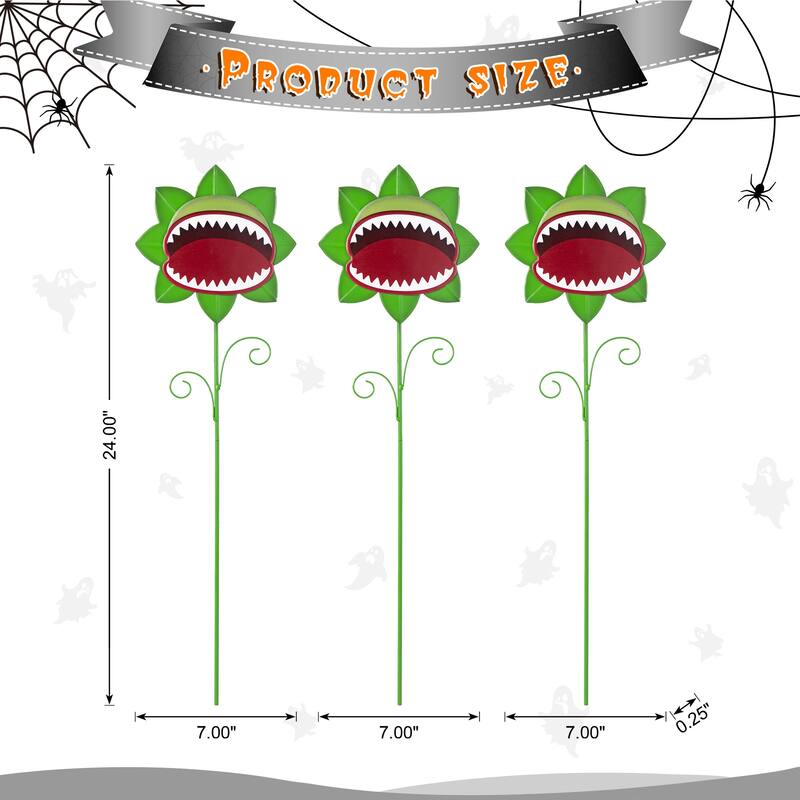 Glitzhome Halloween LED Ghost Cat Pumpkin Nutcracker Yard Stakes Standing Sign Hanging Decor