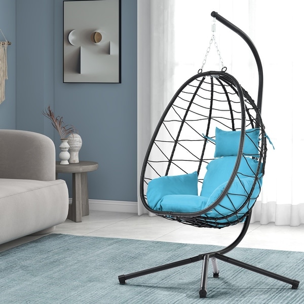 Outdoor egg chair with stand shop