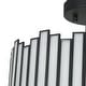 preview thumbnail 25 of 26, Tifany Modern Gold 3-Light Drum Glass Chandelier Semi-Flush Mount Ceiling Light