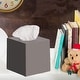 preview thumbnail 6 of 7, DWËLLZA HOME Tissue Box Cover Square Grey