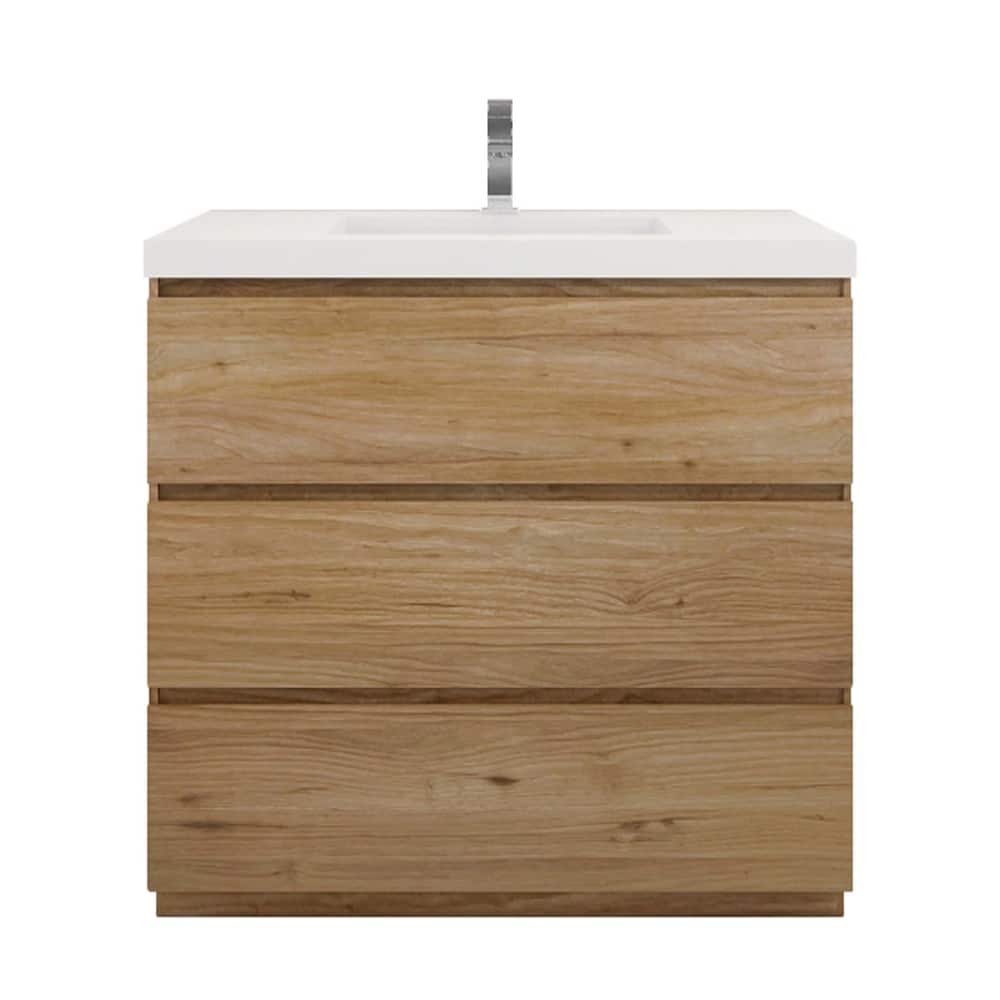 Aron 36'' Freestanding Vanity with Reinforced Acrylic Sink