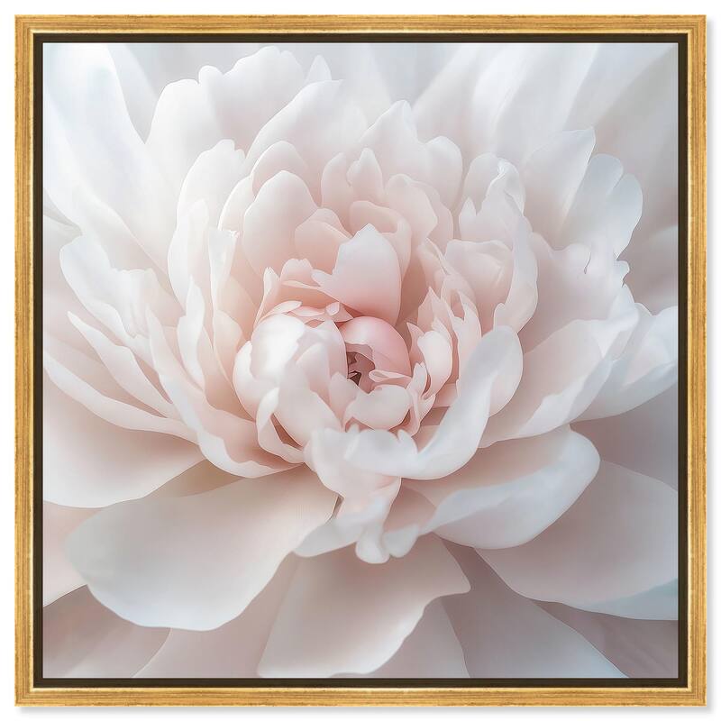 Delicacy and Fragility II Canvas by Art Remedy - Gold - 16" x 16"