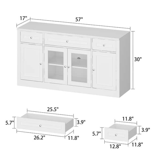 dimension image slide 0 of 3, Large Entertainment Center Bookshelves 57x38 inch Hutch Space for TV