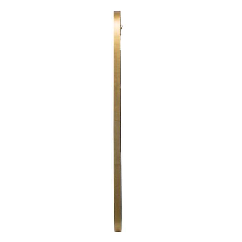 Teardrop Shaped Wall Mirror - 51" - Gold