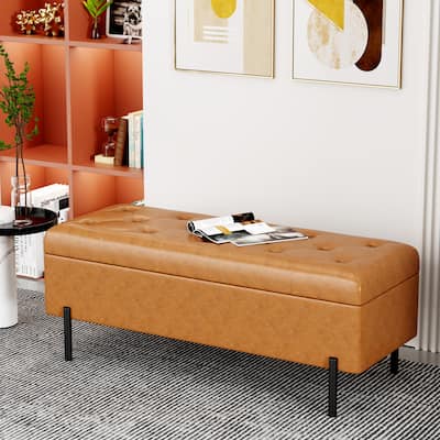 Andeworld End Of Bed Storage Bench,ottoman with storage for living room bedroom bench
