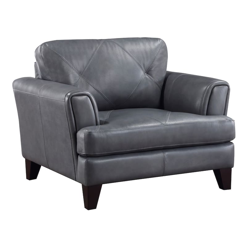 Howe Leather Living Room Chair - 44.5" x 38" x 35.5"