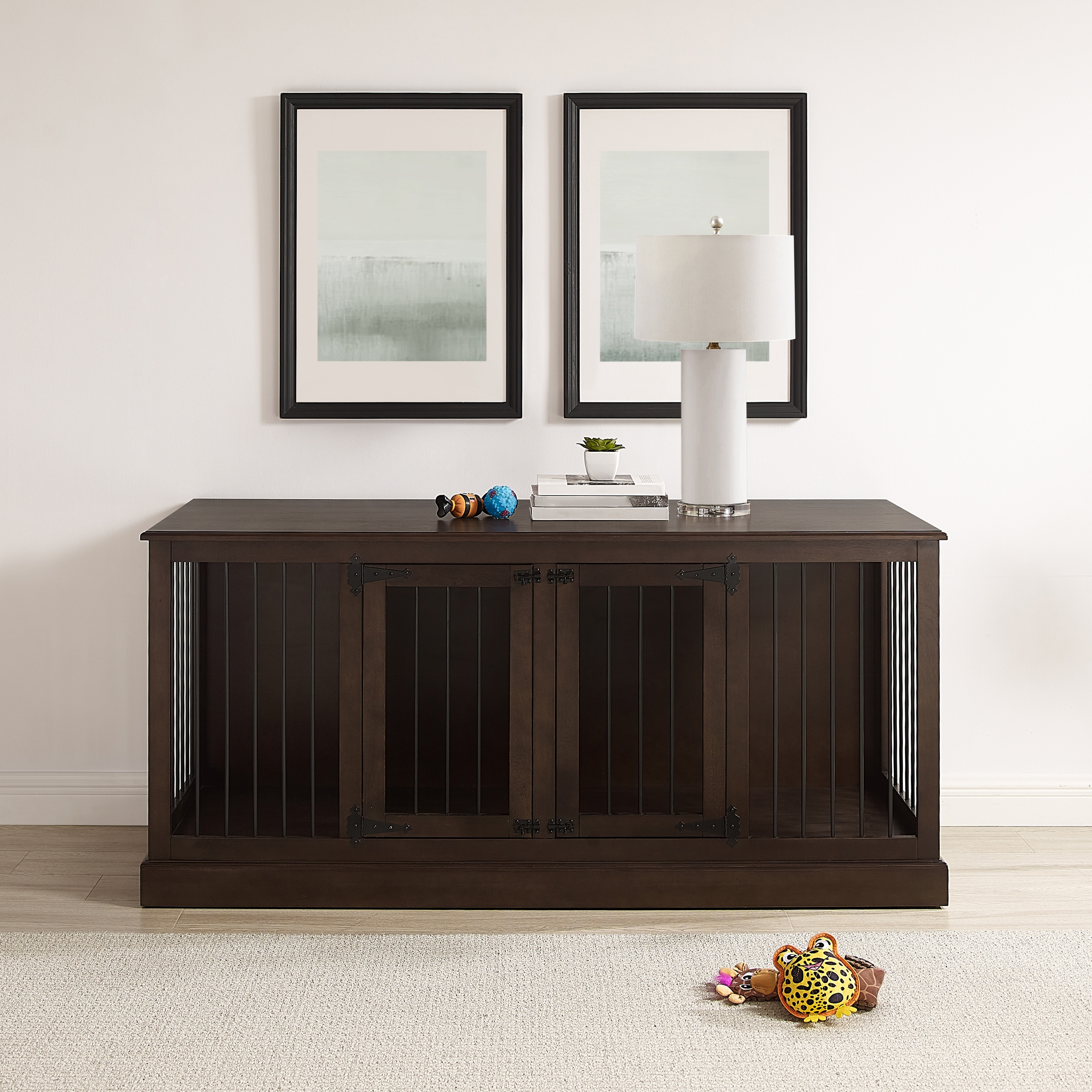 Dog hotsell crate credenza