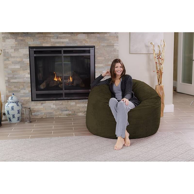 Bean Bag Chair 4-foot Memory Foam Removable Cover Bean Bags