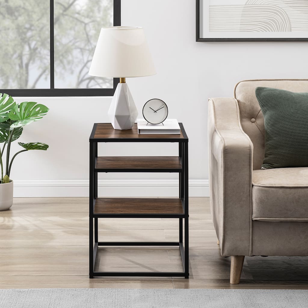 Walker Edison Modern 2-Tier Side Table