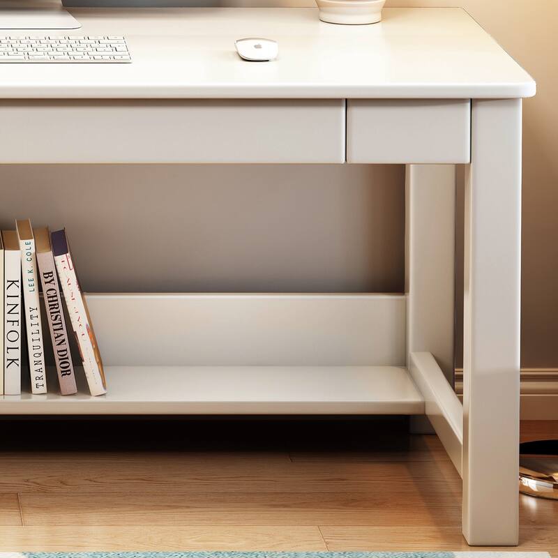 WILK Solid Wood Kids Desk, Writing Desk, Study Desk with Drawers