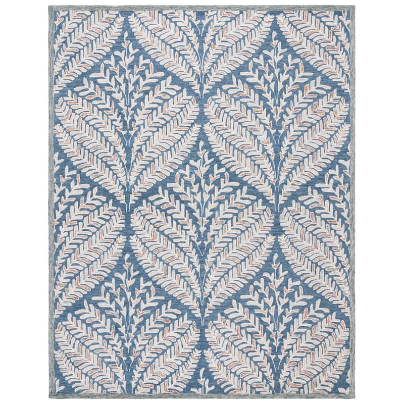 SAFAVIEH Handmade Capri Kert Wool Rug - 8' x 10' - Grey/Ivory